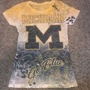 Ombré University of Michigan Shirt, Size Small